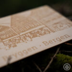 postkort Bryggen i Bergen detaljer i natur