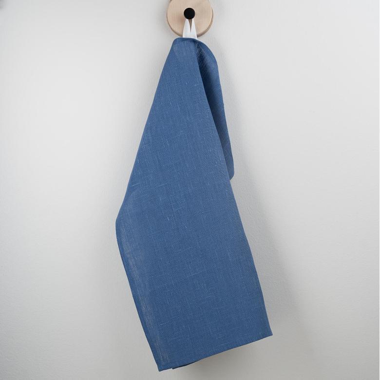 blå kjøkkenhåndkle lin